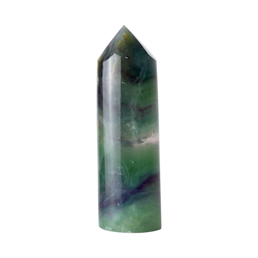Runder Fluorit Obelisk - CrystalScents