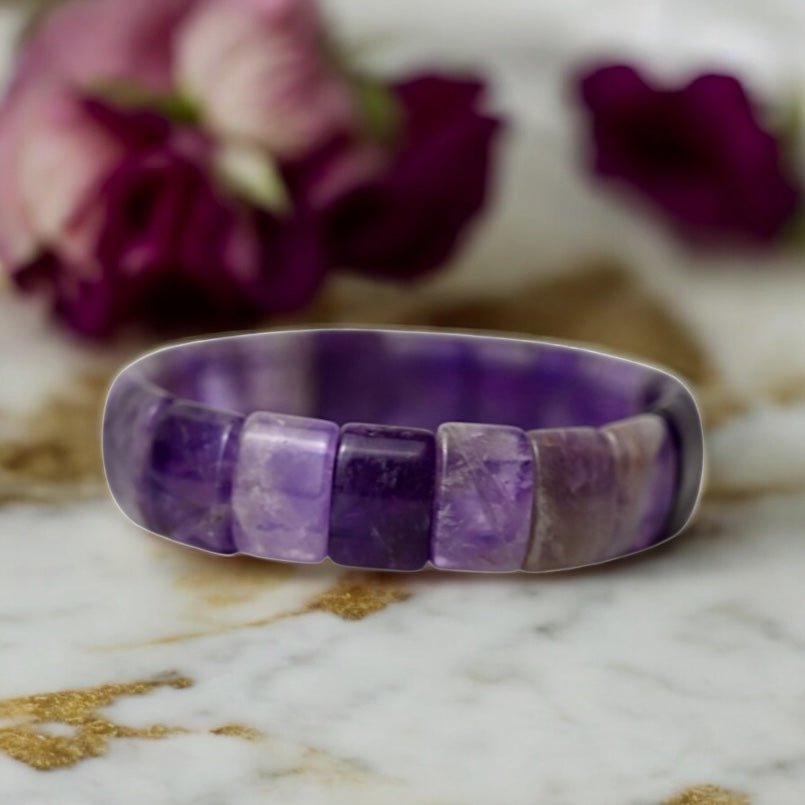 Rundes Amethyst Armband - CrystalScents