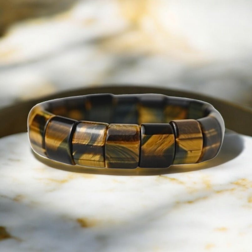 Rundes Tigerauge Armband - CrystalScents