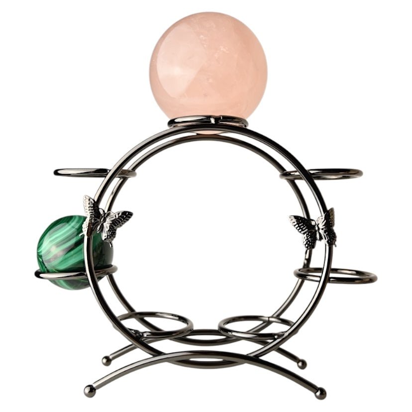 Schwarzer Kugelständer für bis zu 7 Kugeln - CrystalScents