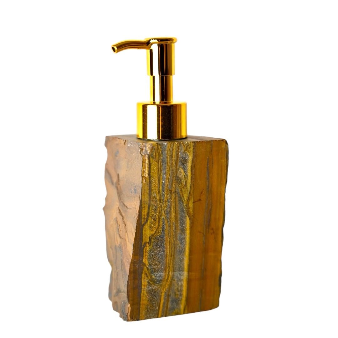 Seifenspender Tigerauge - CrystalScents