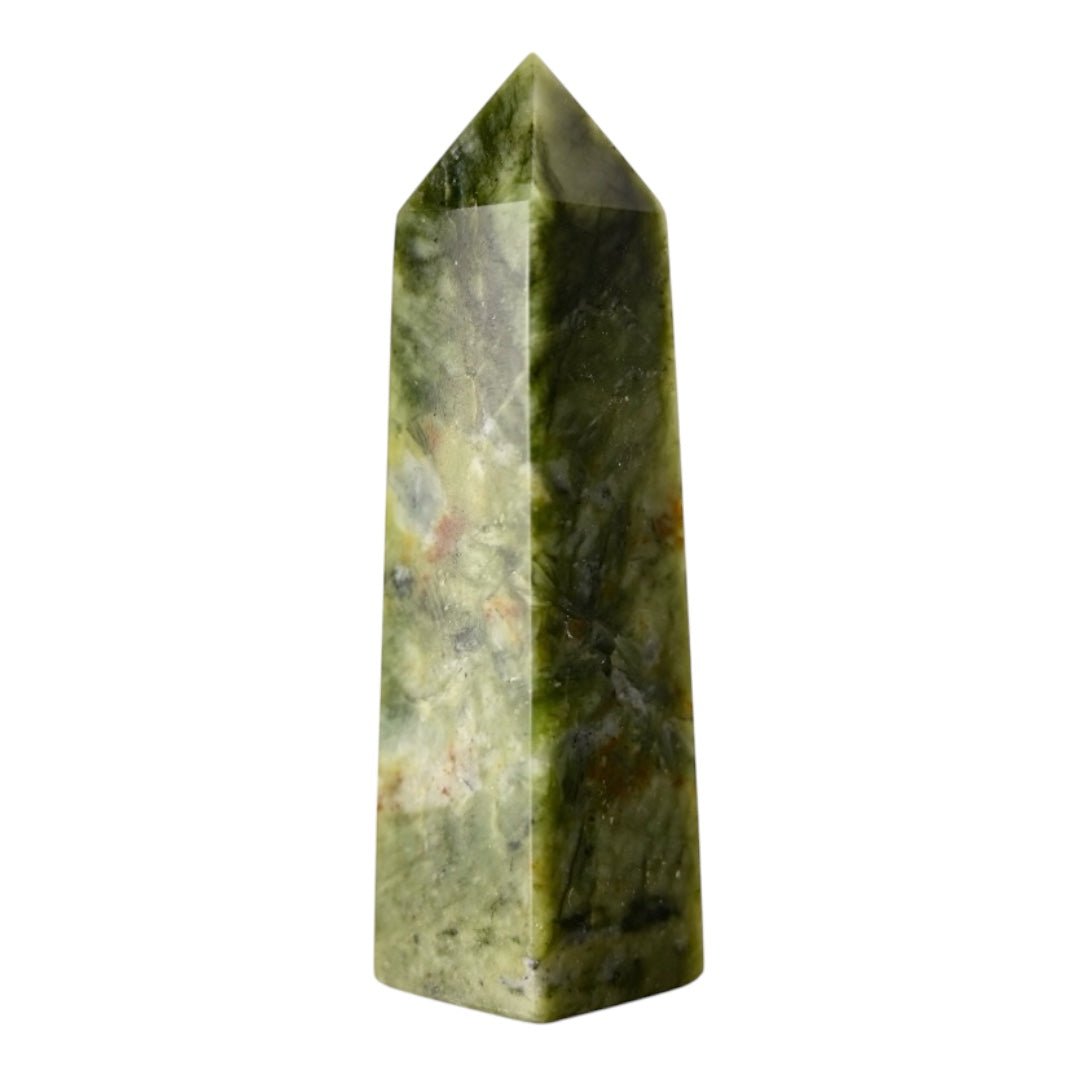 Serpentin Jade Obelisk - CrystalScents