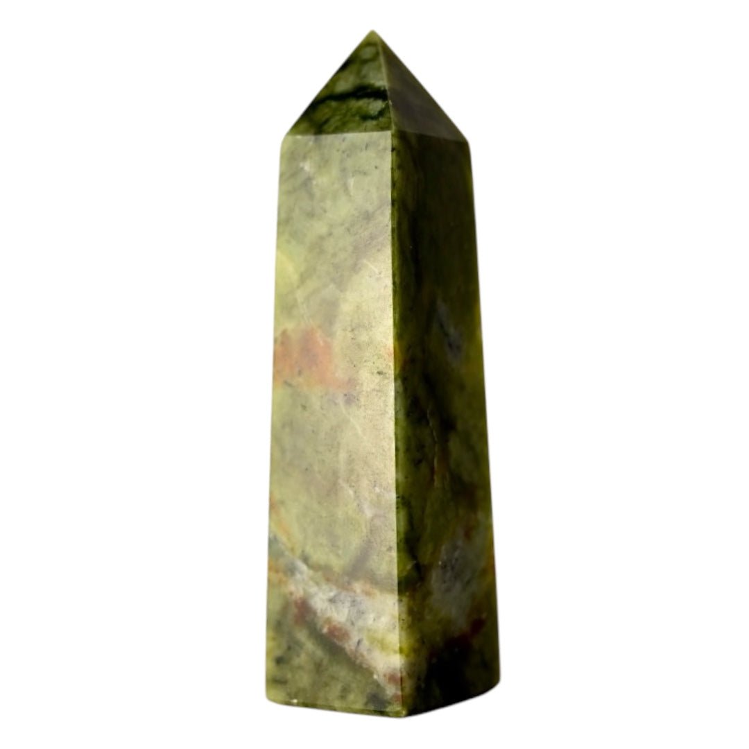 Serpentin Jade Obelisk - CrystalScents