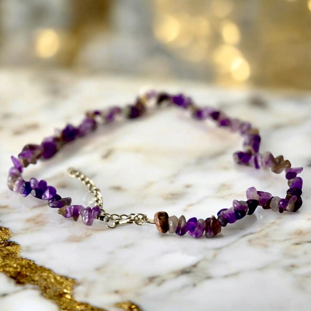 Splitter Halskette Amethyst - CrystalScents