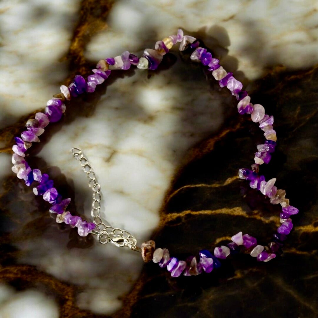 Splitter Halskette Amethyst - CrystalScents