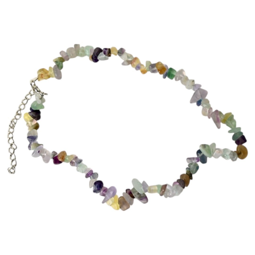 Splitter Halskette Fluorit - CrystalScents