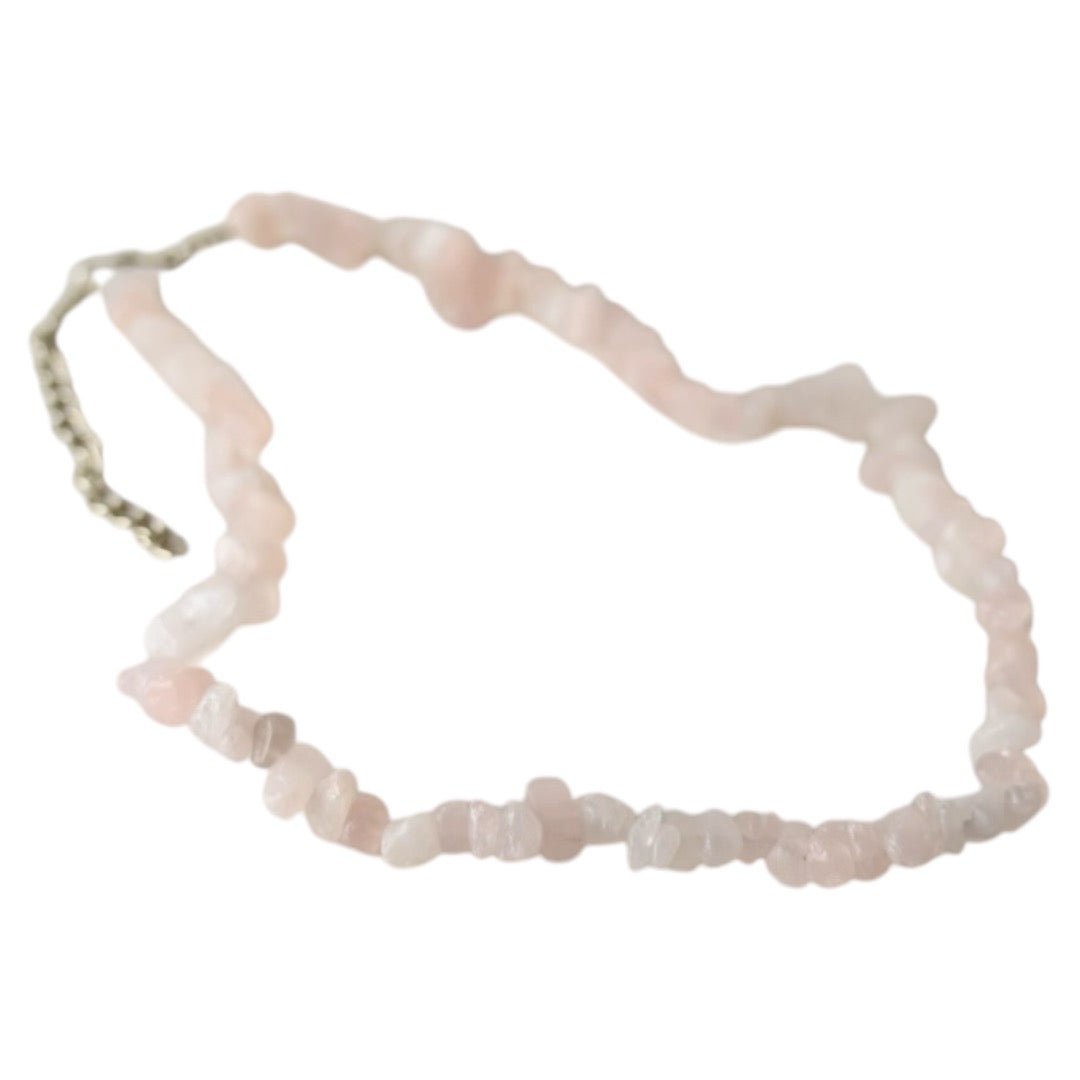 Splitter Halskette Rosenquarz - CrystalScents