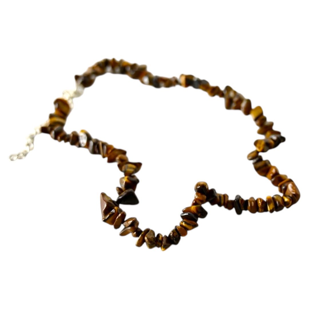 Splitter Halskette Tigerauge - CrystalScents