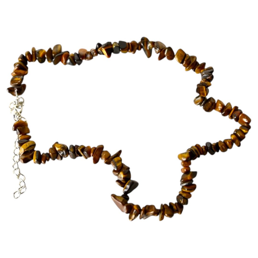Splitter Halskette Tigerauge - CrystalScents
