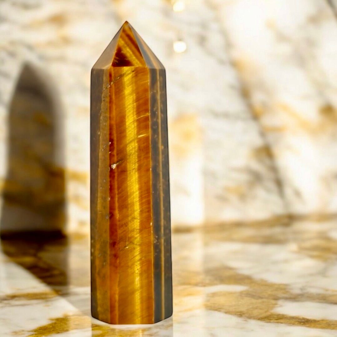 Tigerauge Obelisk - CrystalScents