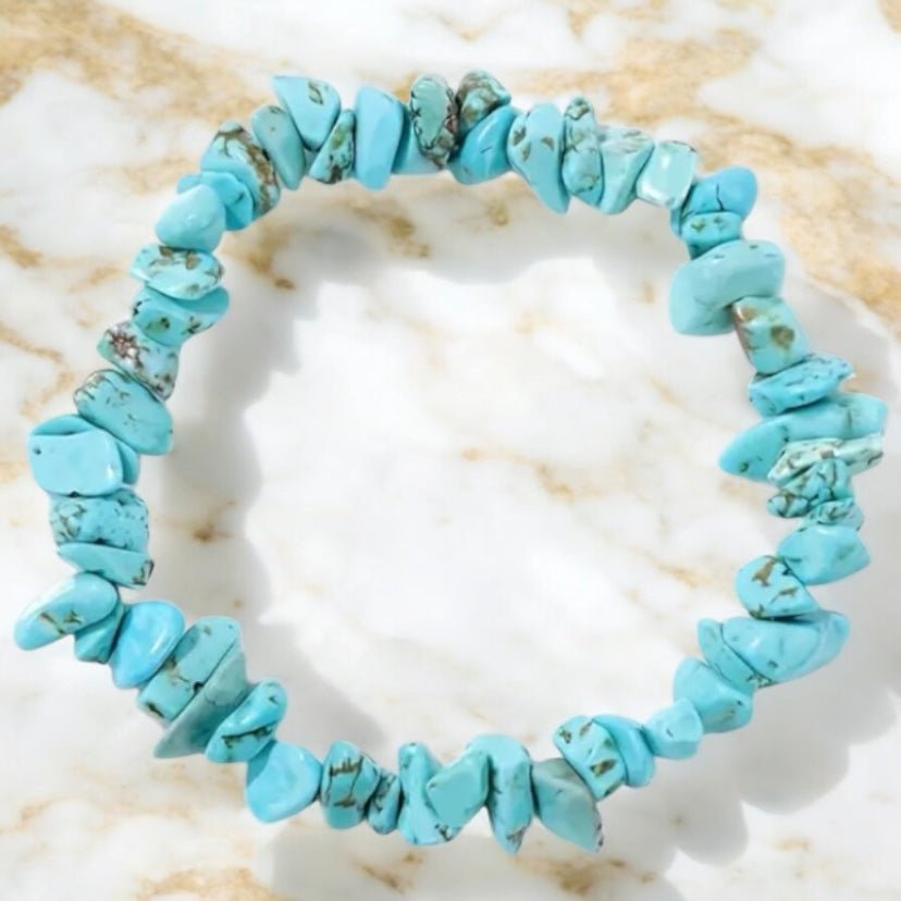 Türkis Splitterarmband - CrystalScents