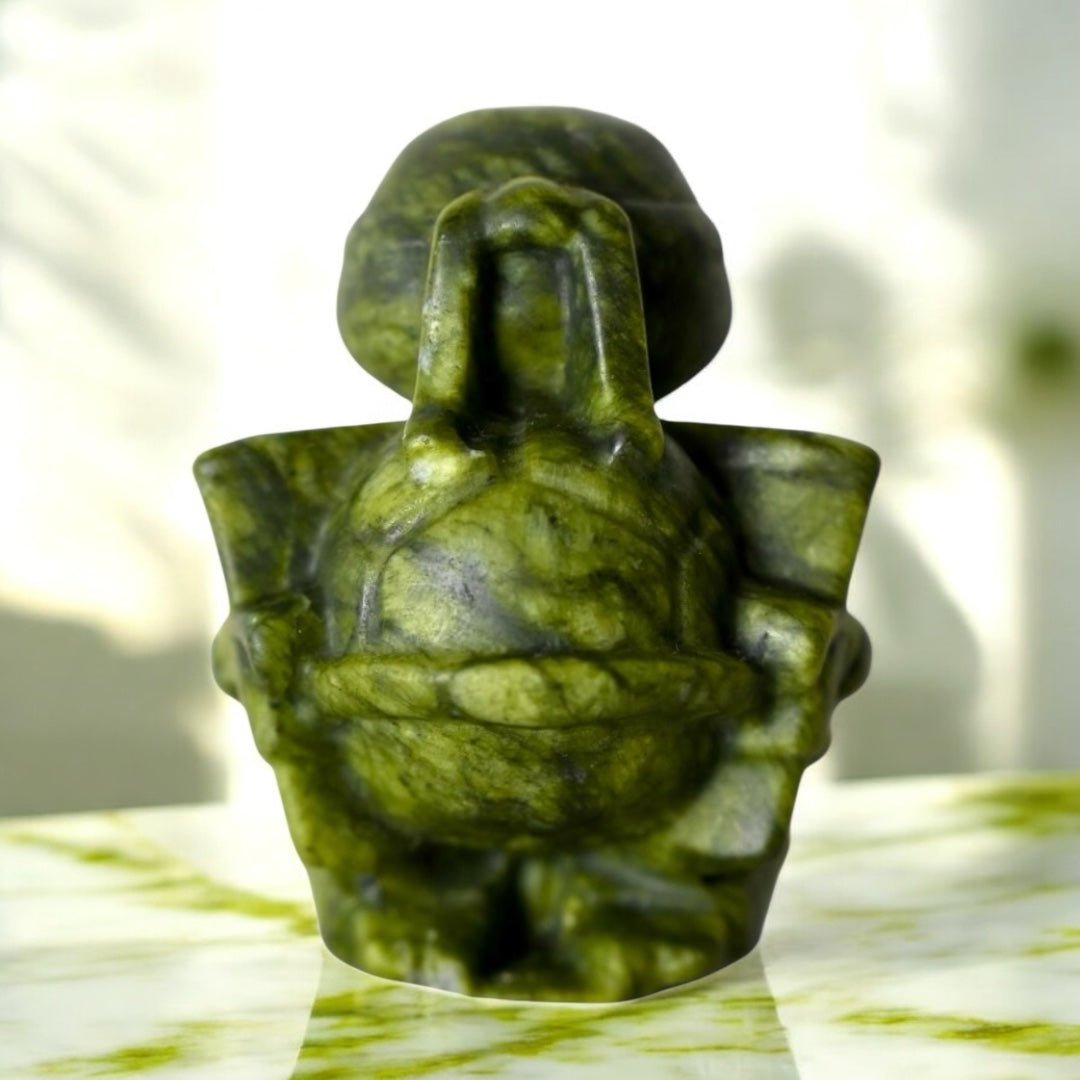 Turtle Ninja aus Serpentin Bo - CrystalScents