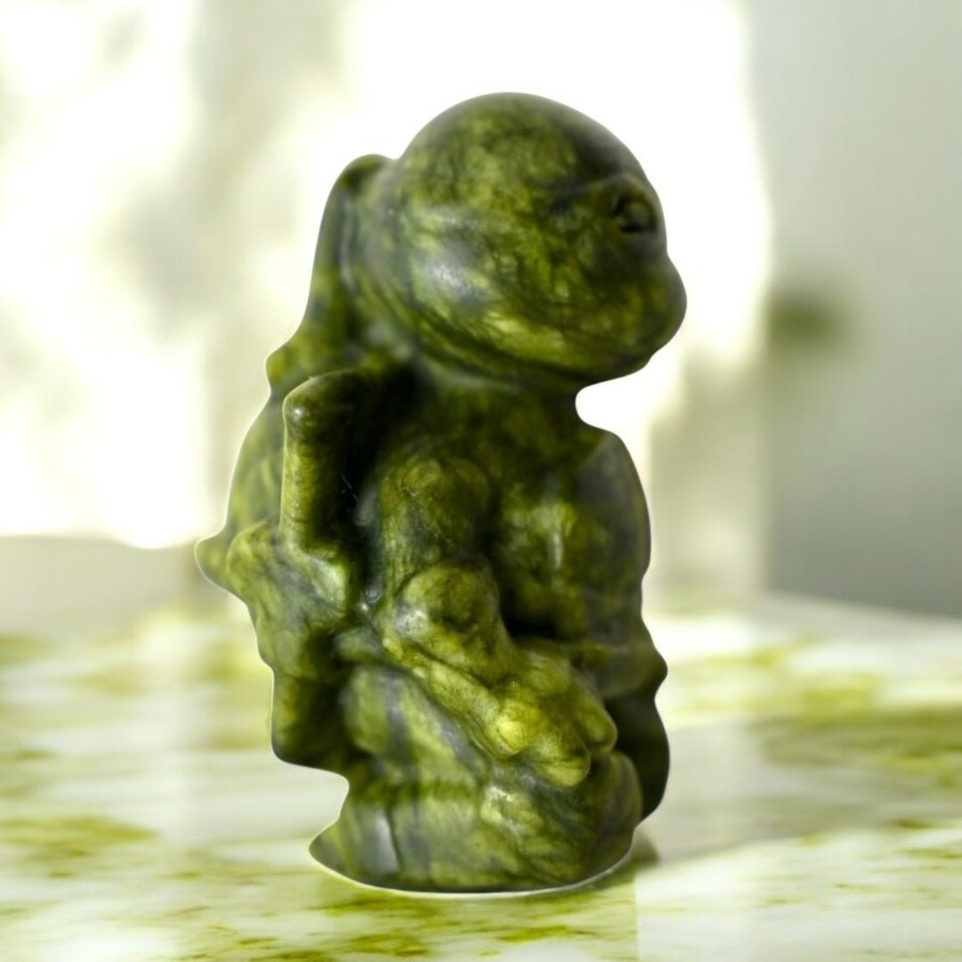 Turtle Ninja aus Serpentin Bo - CrystalScents