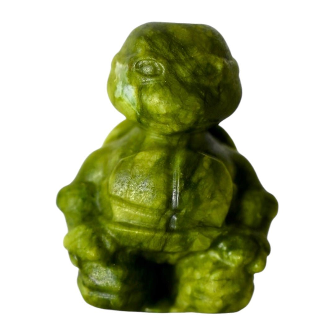 Turtle Ninja aus Serpentin Katana - CrystalScents