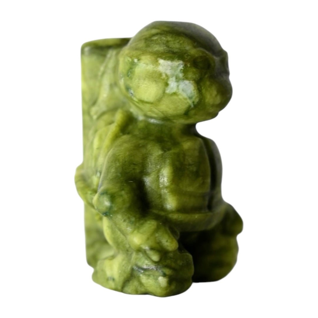 Turtle Ninja aus Serpentin Katana - CrystalScents