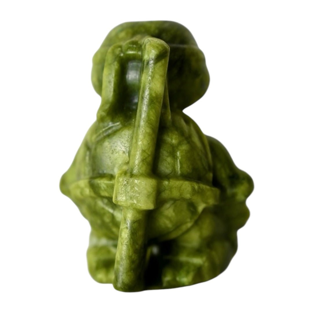 Turtle Ninja aus Serpentin Katana - CrystalScents