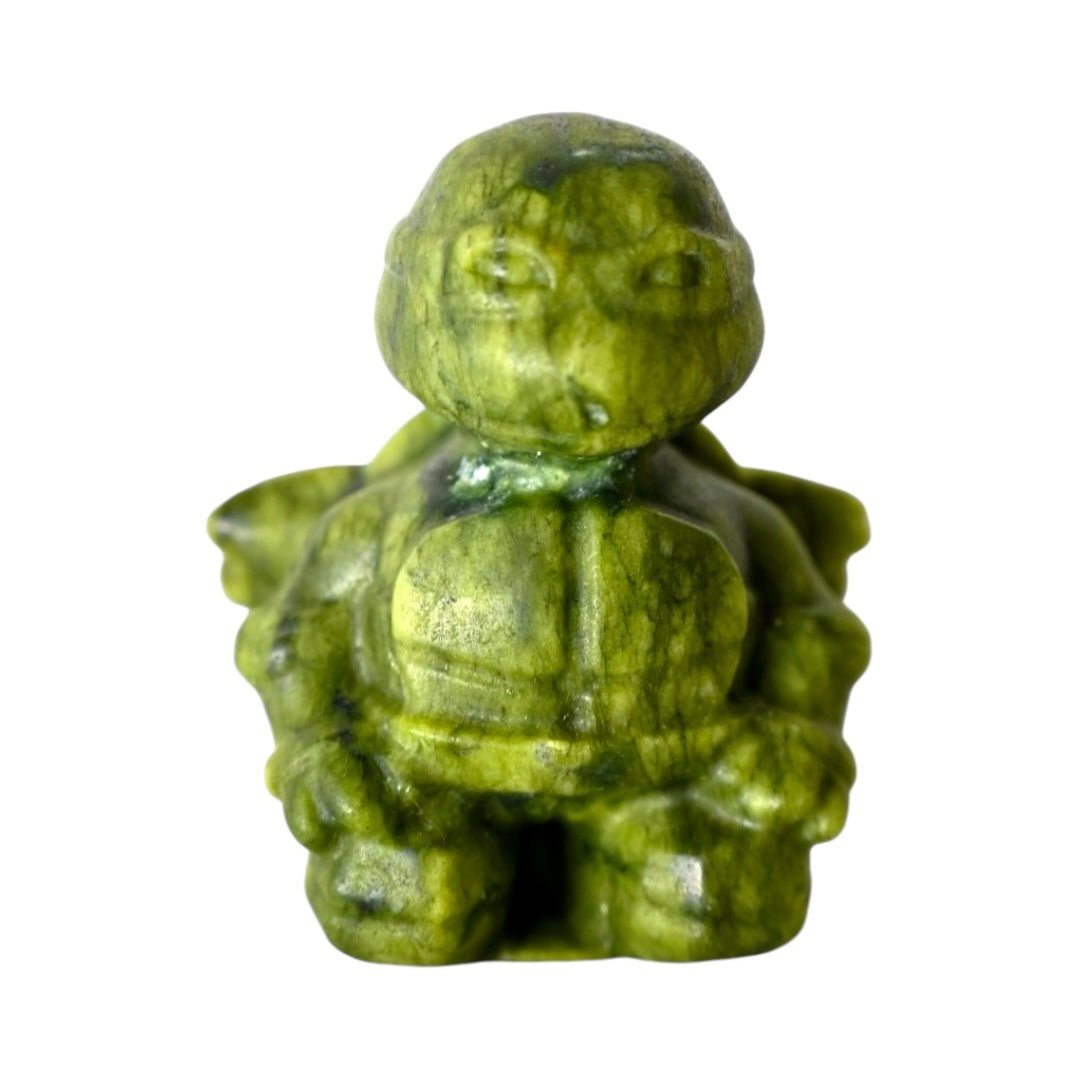 Turtle Ninja aus Serpentin Nunchakus - CrystalScents