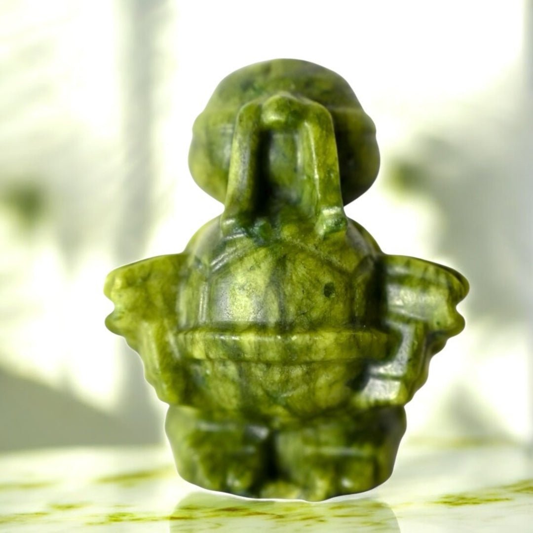 Turtle Ninja aus Serpentin Nunchakus - CrystalScents