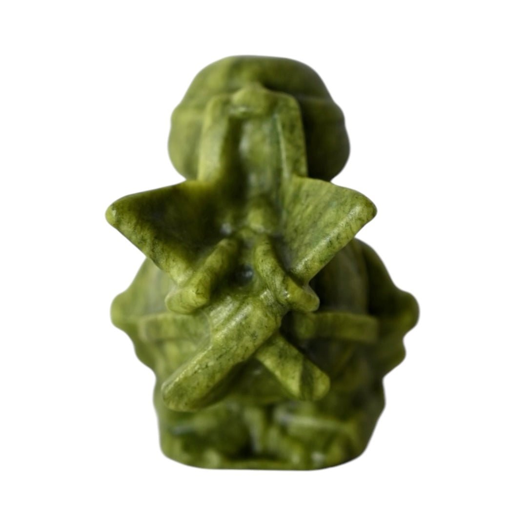 Turtle Ninja aus Serpentin Sai - CrystalScents