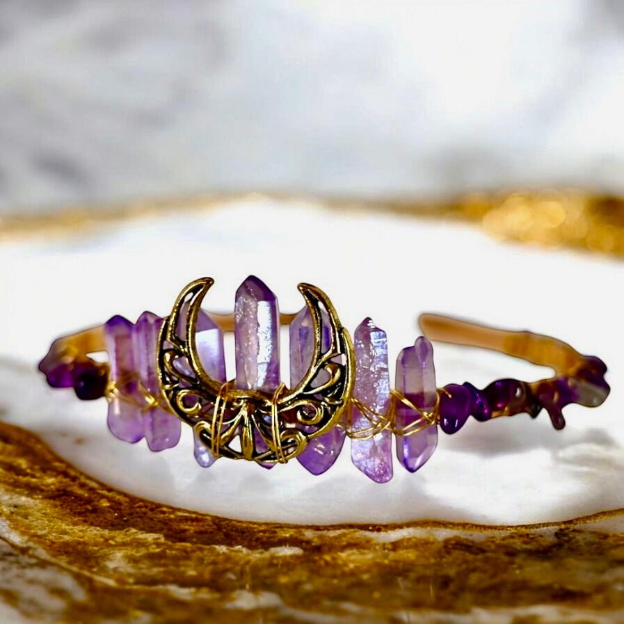 Wunderschöne Amethyst - Tiara - CrystalScents