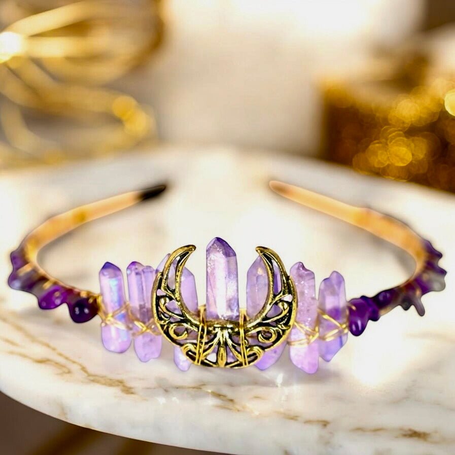 Wunderschöne Amethyst - Tiara - CrystalScents