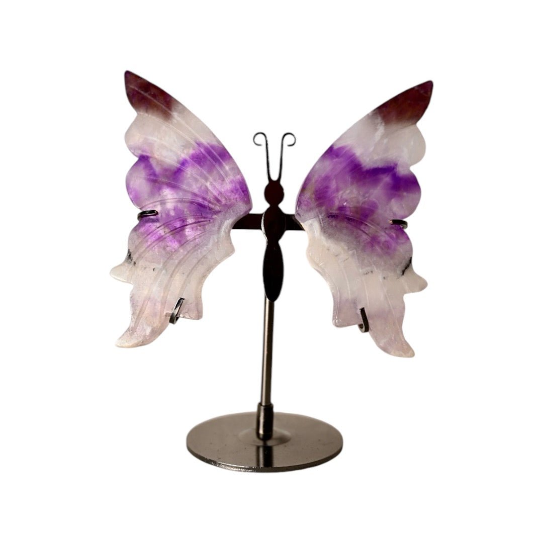 Wunderschöner Schmetterling mit Amethyst - Flügeln - CrystalScents