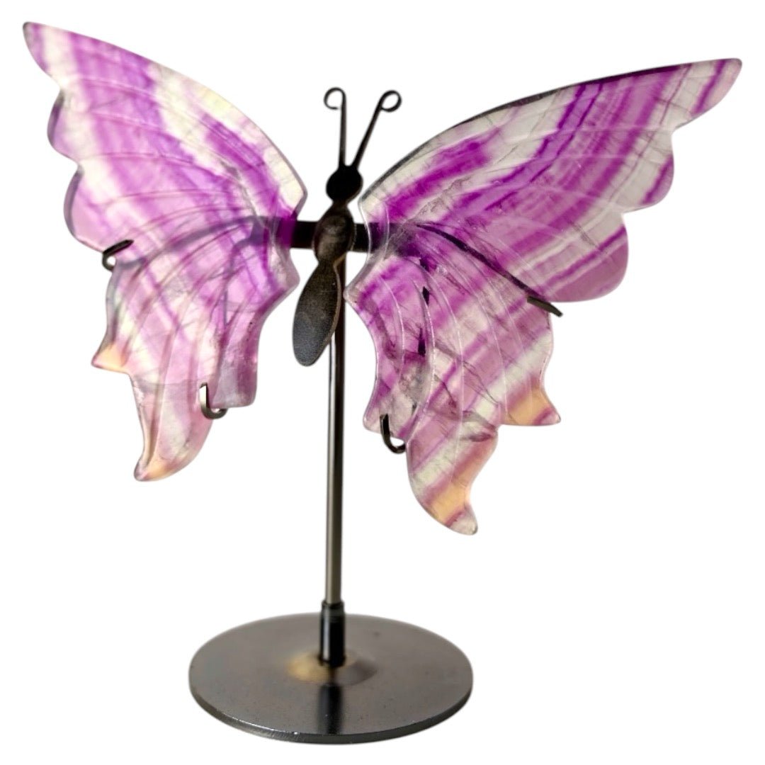 Wunderschöner Schmetterling mit Fluorit - Flügeln - CrystalScents