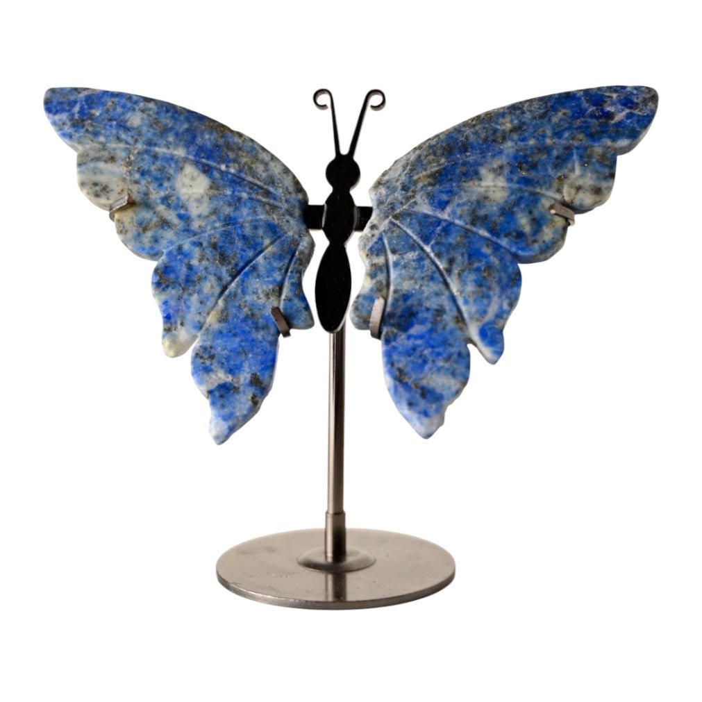 Wunderschöner Schmetterling mit Lapislazuli - Flügeln - CrystalScents