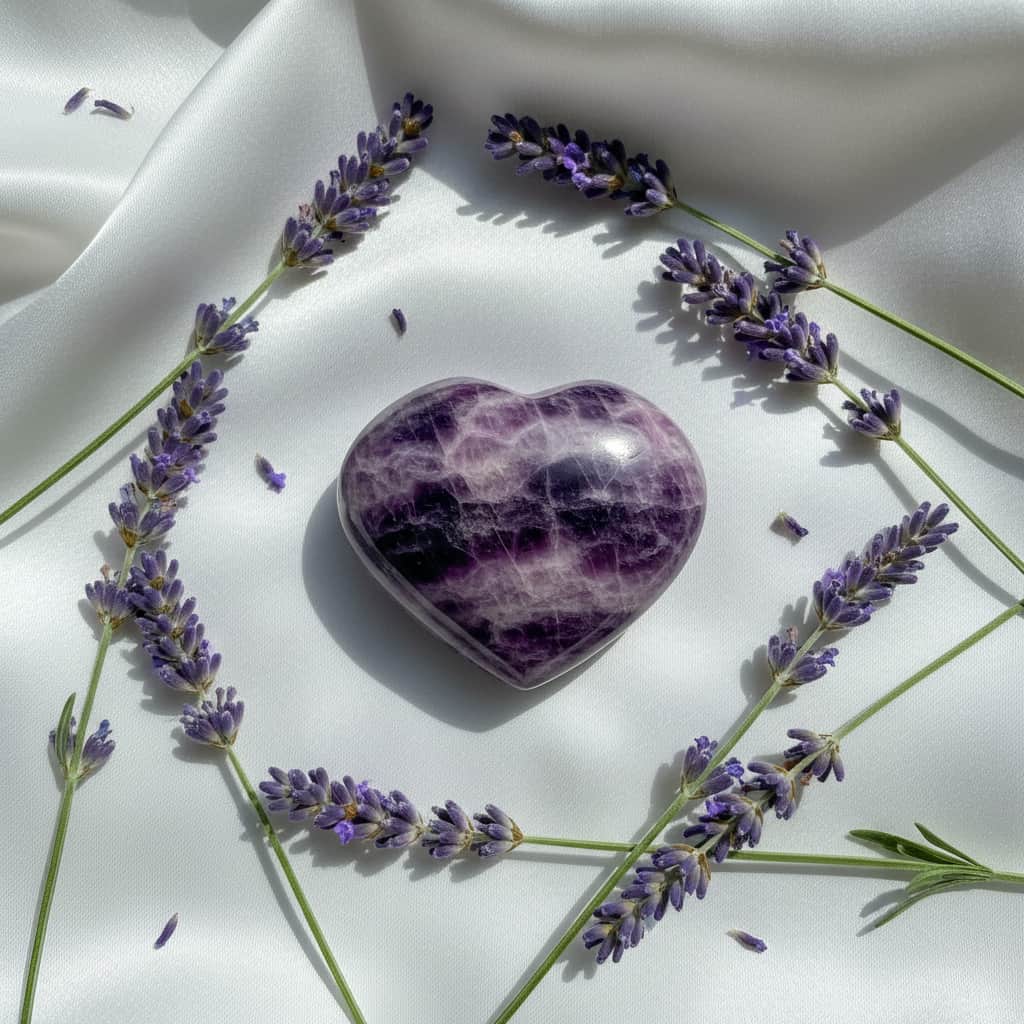 Lepidolith Herz – Liebe, Harmonie & emotionale Balance CrystalScents