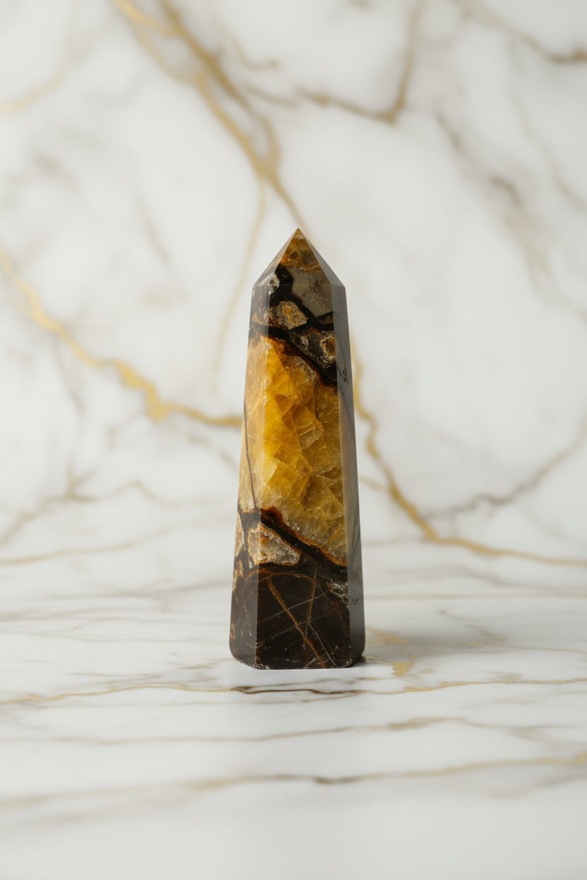 Septarian Obelisk – Erdung, Schutz & energetische Stabilität CrystalScents