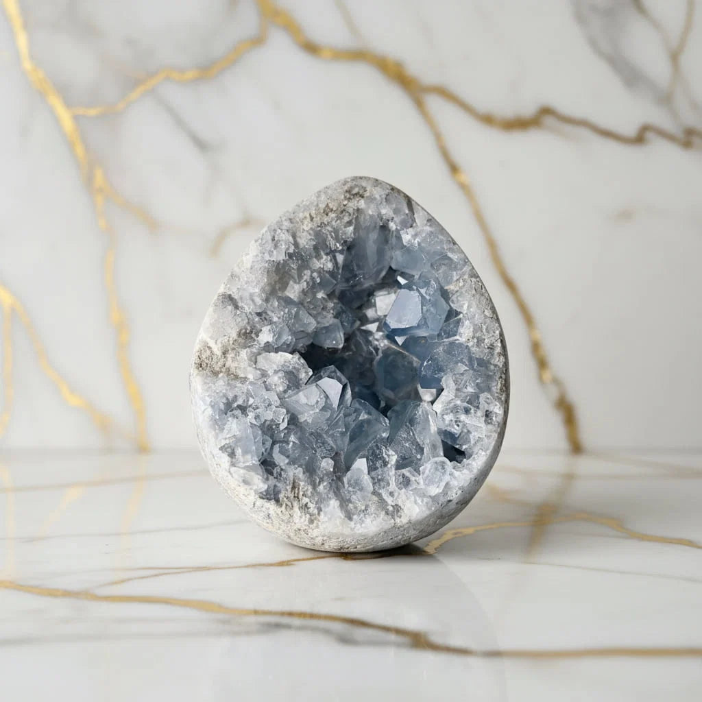 Celestit Wirkung – Ruhe, Schutz & spirituelle Harmonie