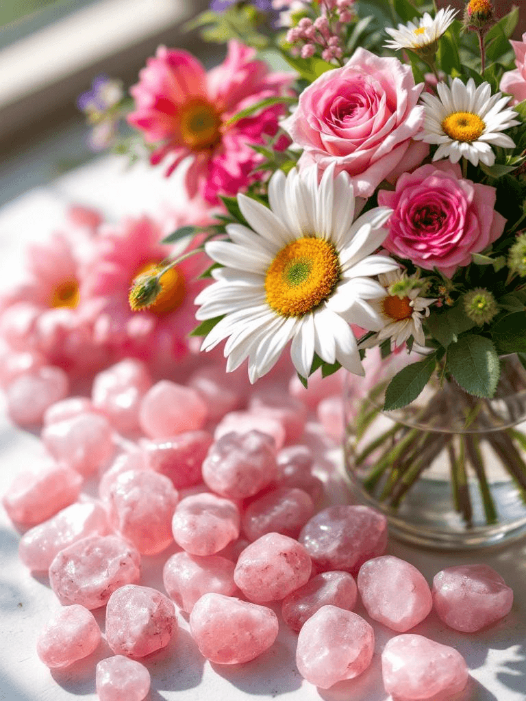 Kristalle Rosenquarz