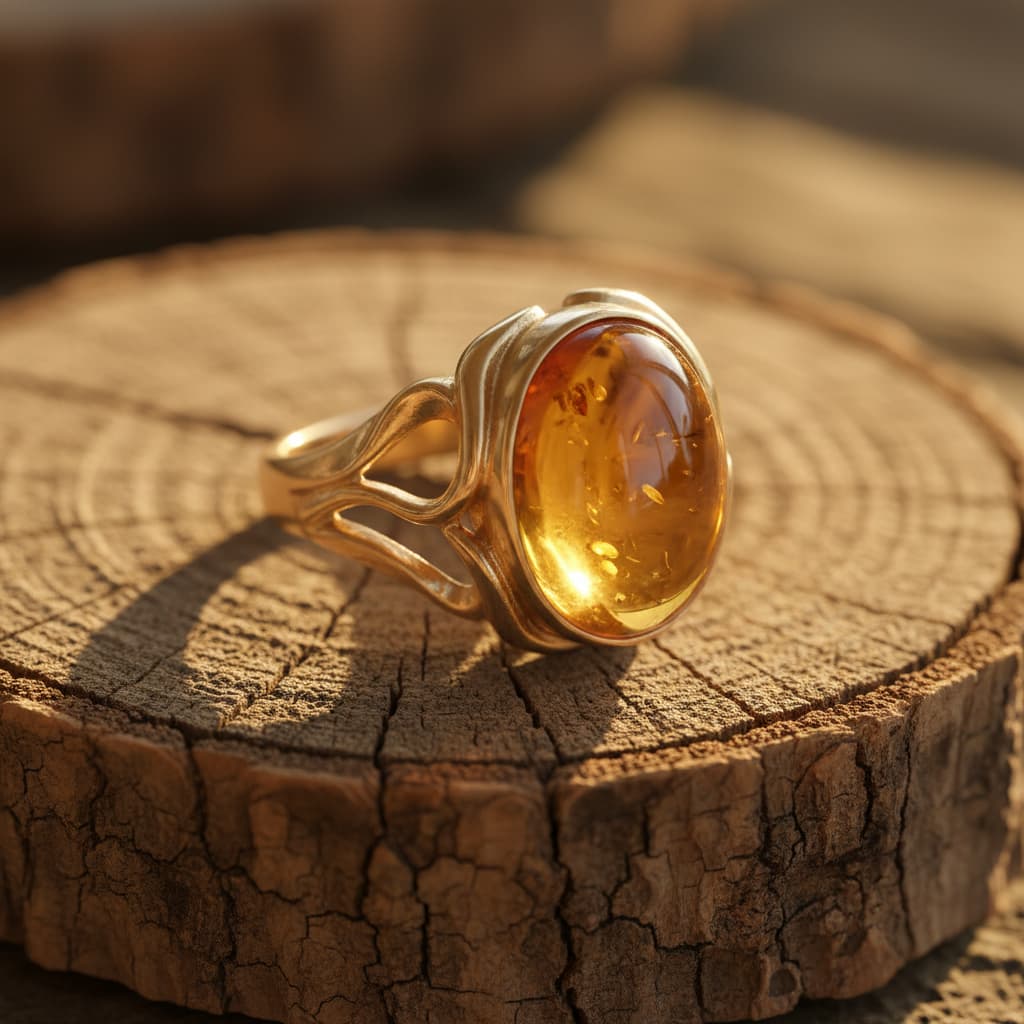 Bernstein Ring – Energie, Schutz & stilvolle Kraft CrystalScents