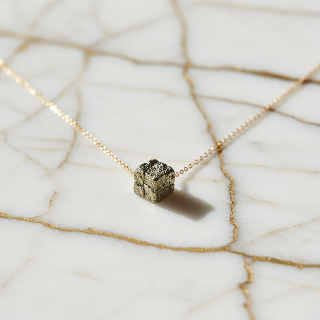 Pyrit Halskette – Vitalität, Schutz & positive Energie CrystalScents
