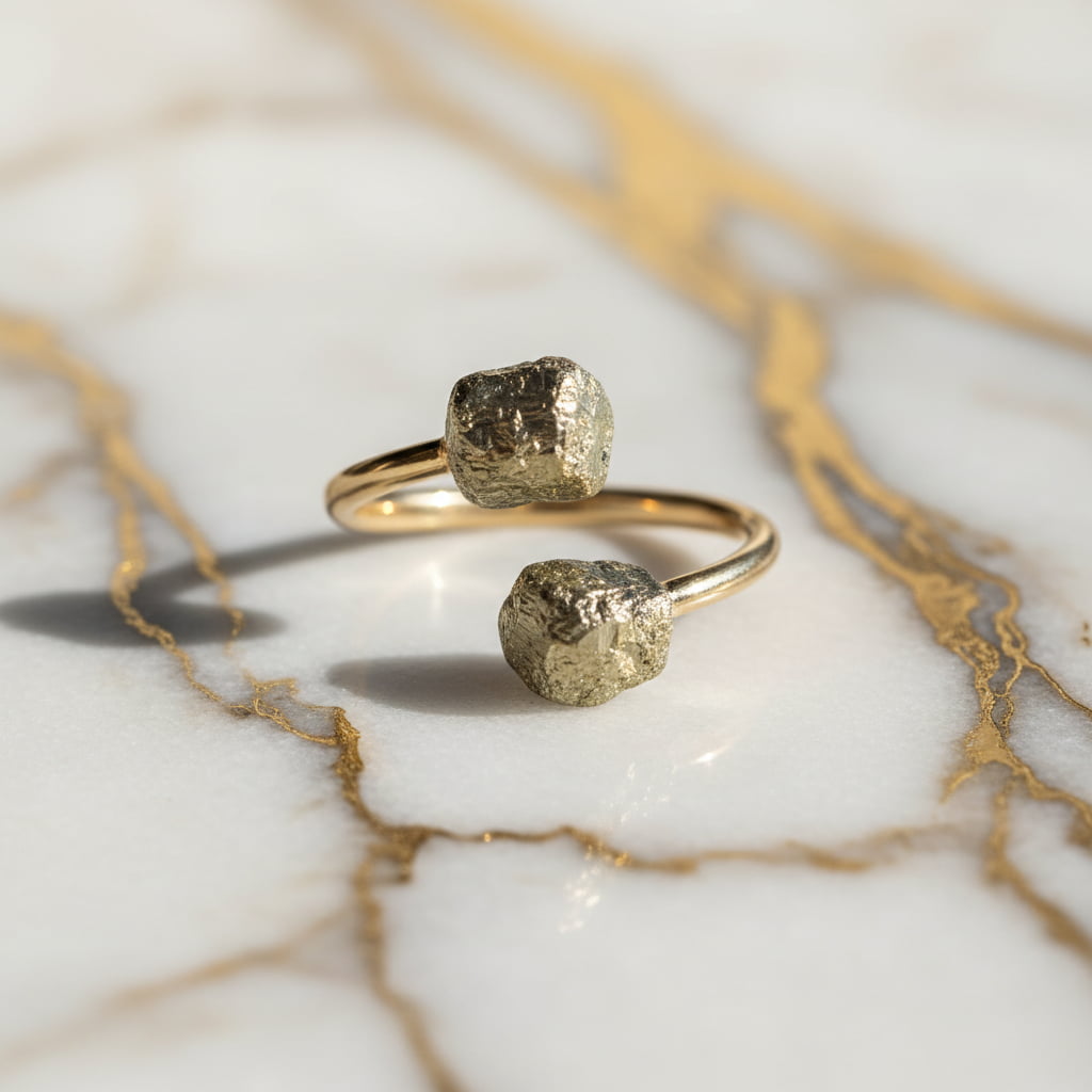 Pyrit Ring – Vitalität, Schutz & positive Energie CrystalScents