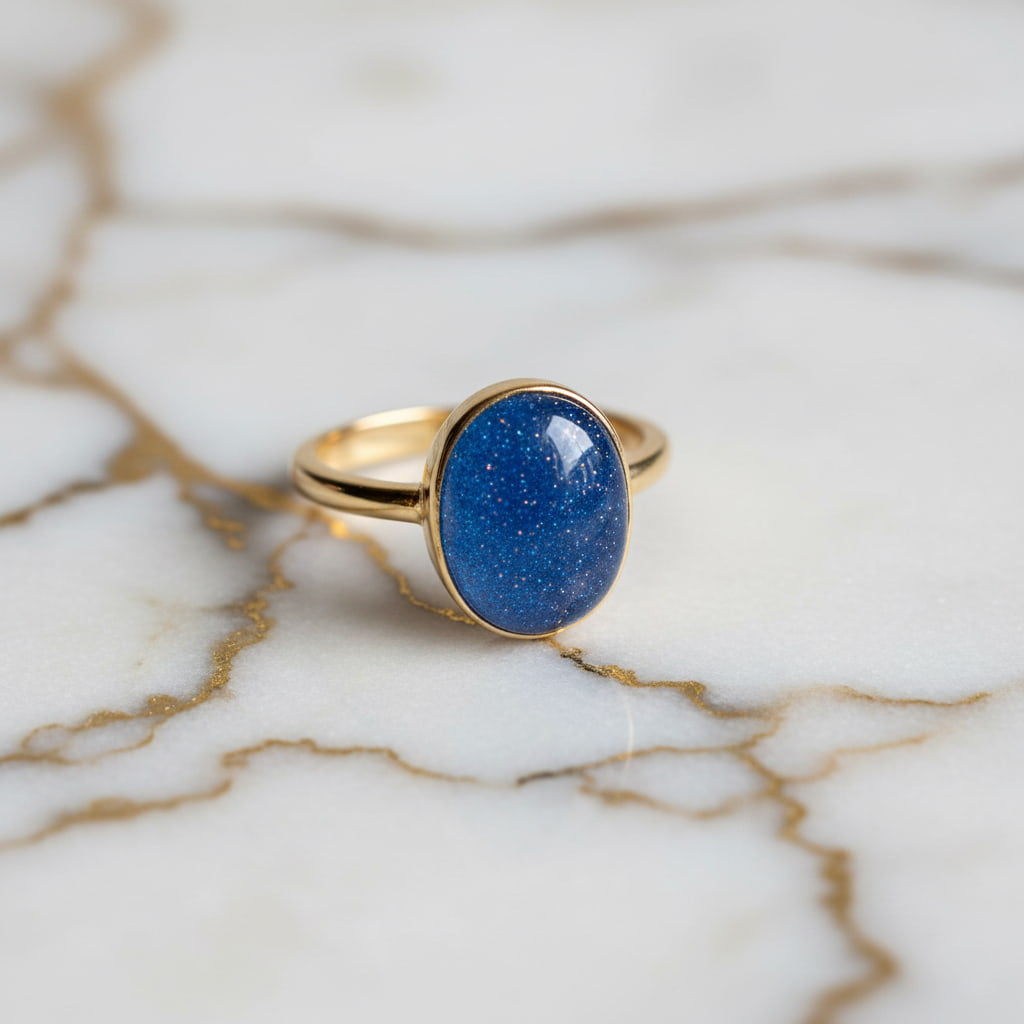 Blaufluss Ring – Energie, Schutz & Harmonie für die Hand CrystalScents