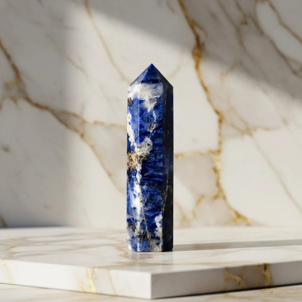 Sodalit Obelisk – Klarheit, Intuition & energetische Stabilität