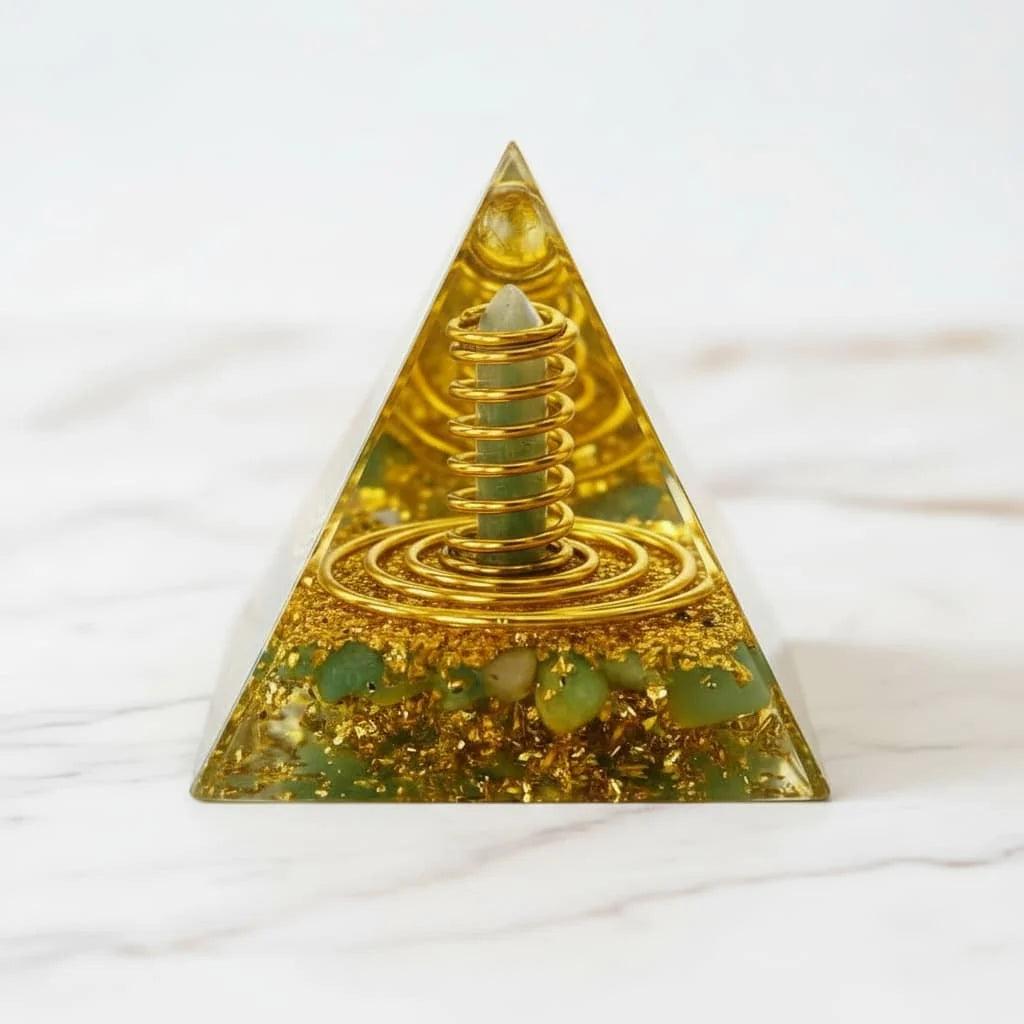 Aventurin Orgonit Pyramide – Harmonie, Wohlstand & positive Energie