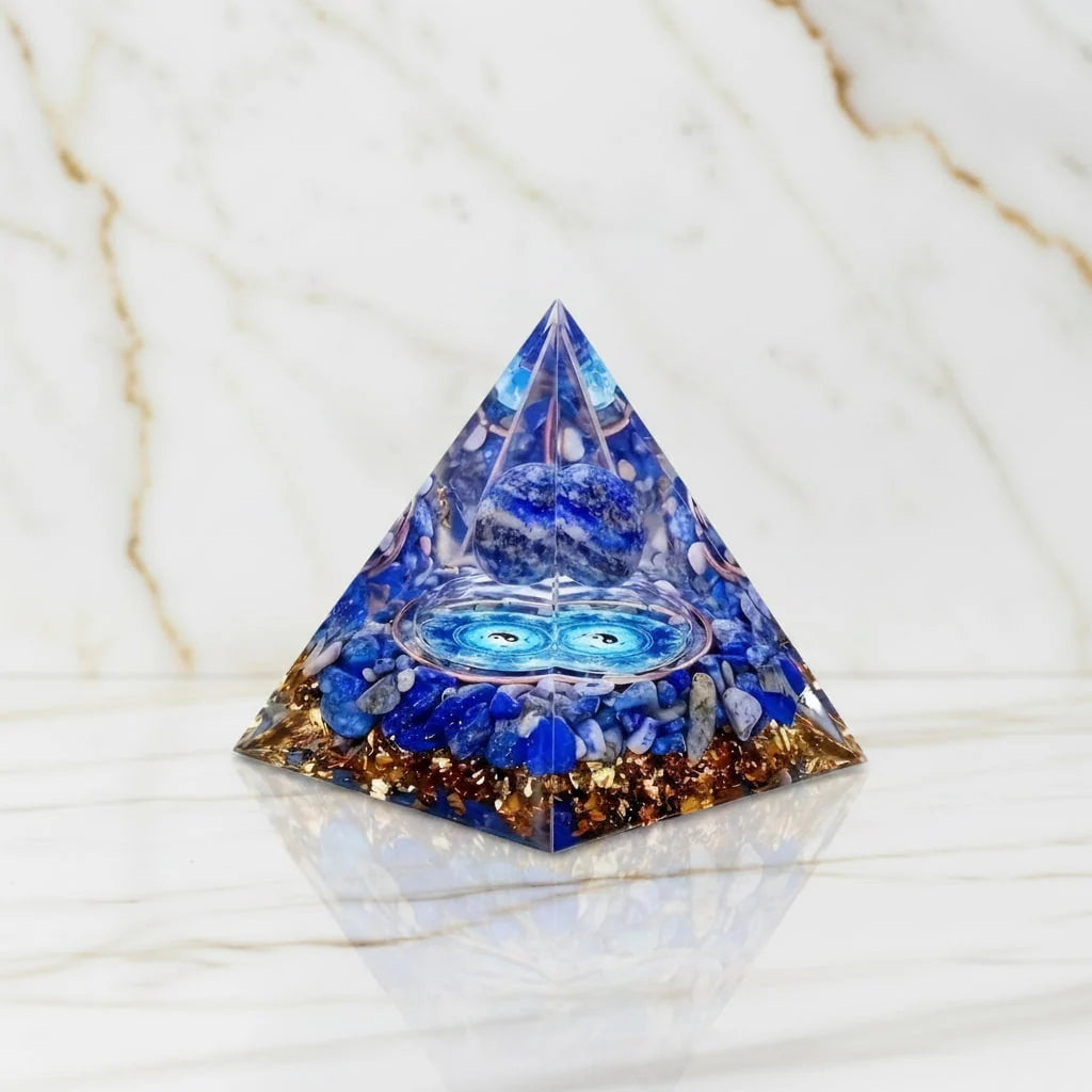 Lapislazuli Orgonit Pyramide – Schutz, Energie & spirituelle Harmonie
