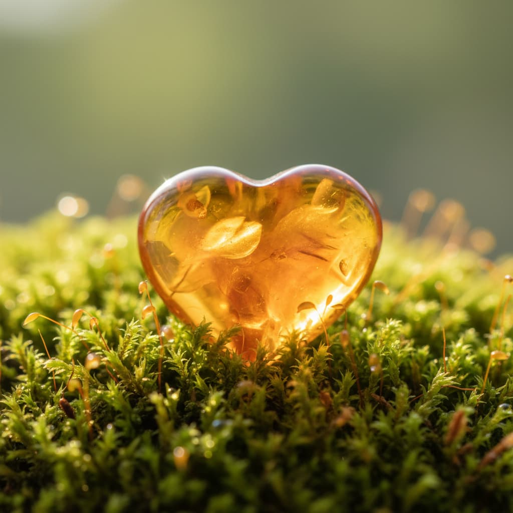 Bernstein Herz – Liebe, Wärme & emotionale Balance CrystalScents