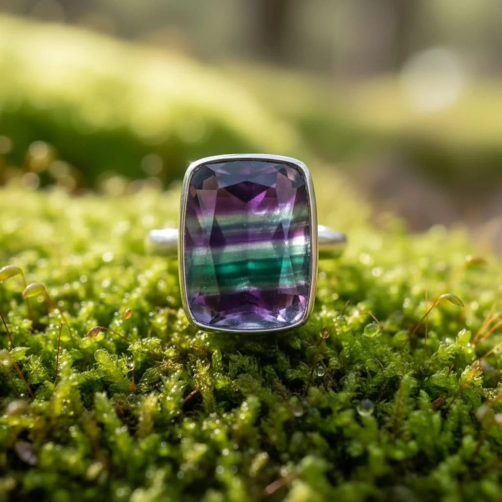 Fluorit Ring – Klarheit, Schutz & energetische Balance