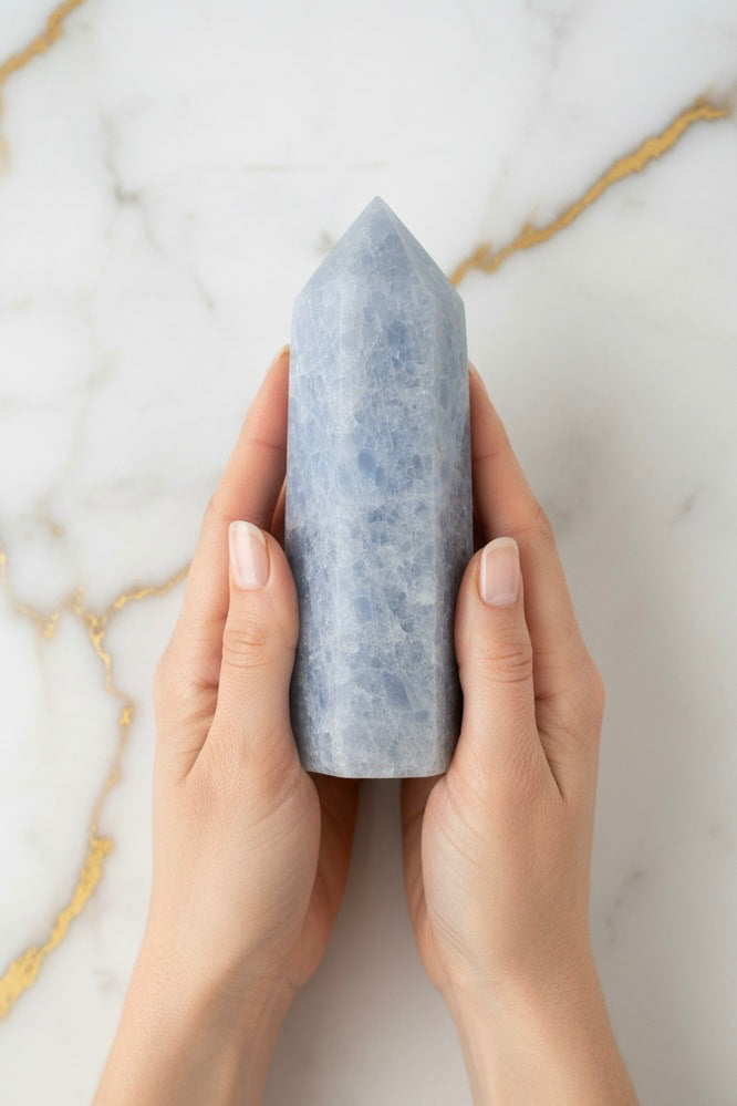 Celestit Obelisk – Schutz, Ruhe & spirituelle Klarheit CrystalScents