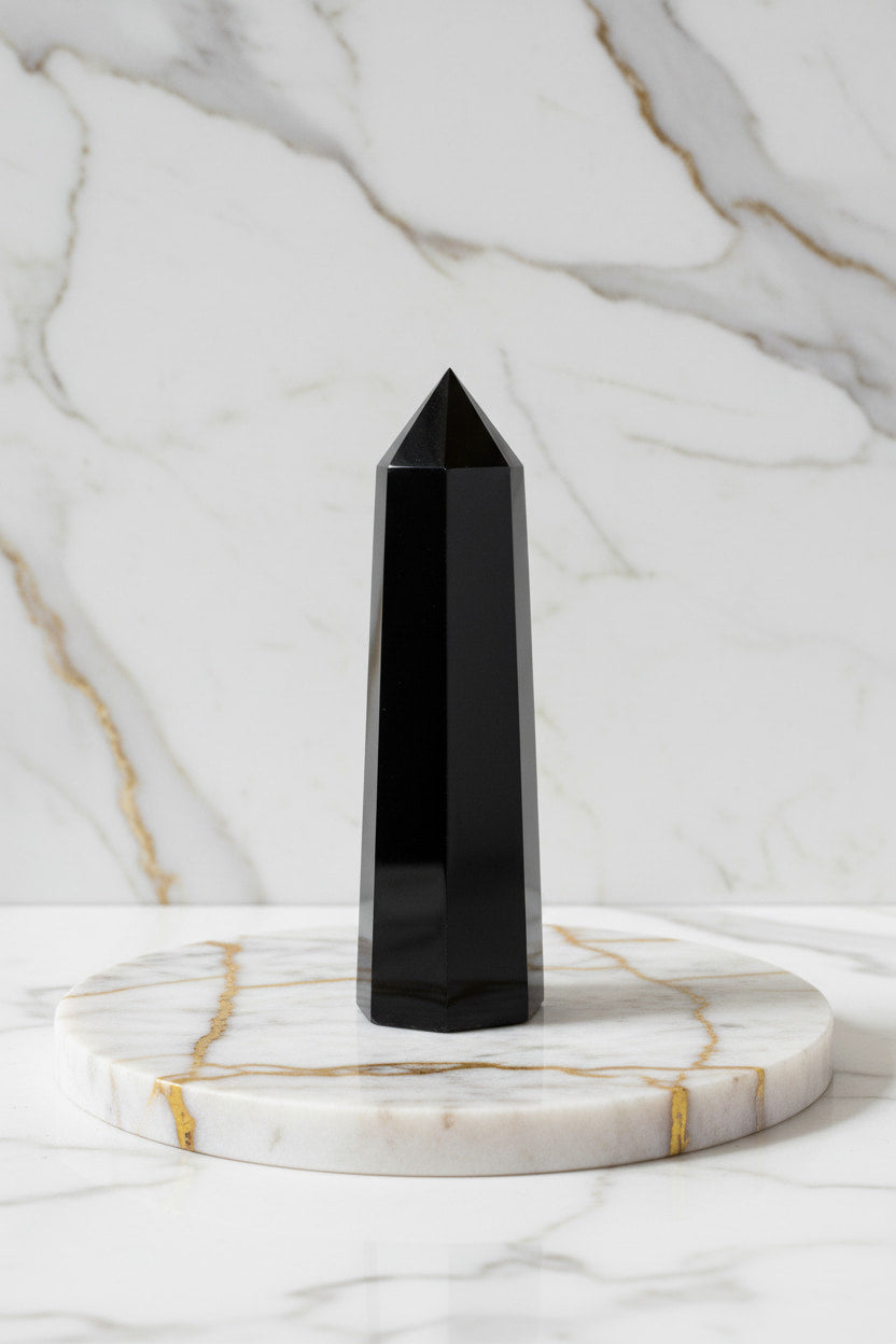 Obsidian Kristall – Schutz, Erdung & energetische Klarheit CrystalScents