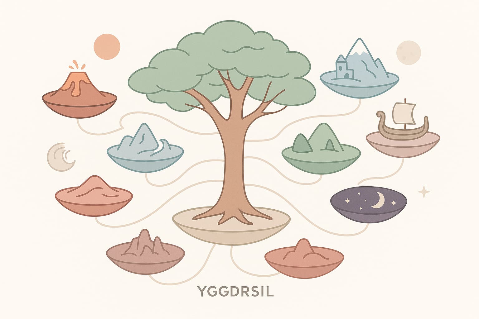 Die neun Welten der nordischen Mythologie – Übersicht & Bedeutung