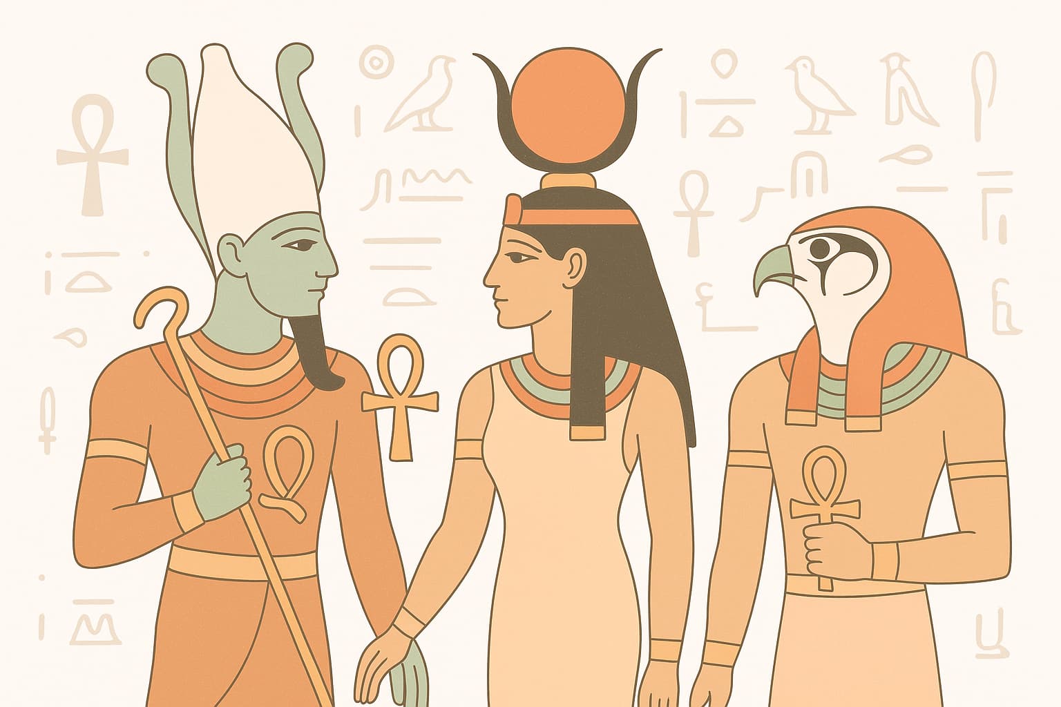 Osiris, Isis und Horus – Ägyptische Götterfamilie und Kristallenergie