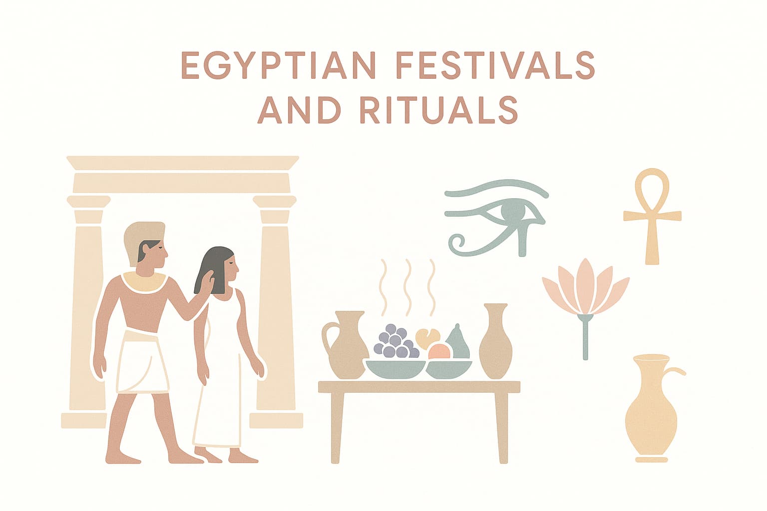 Ägyptische Mythologie: Feste, Rituale und Symbole für den Alltag