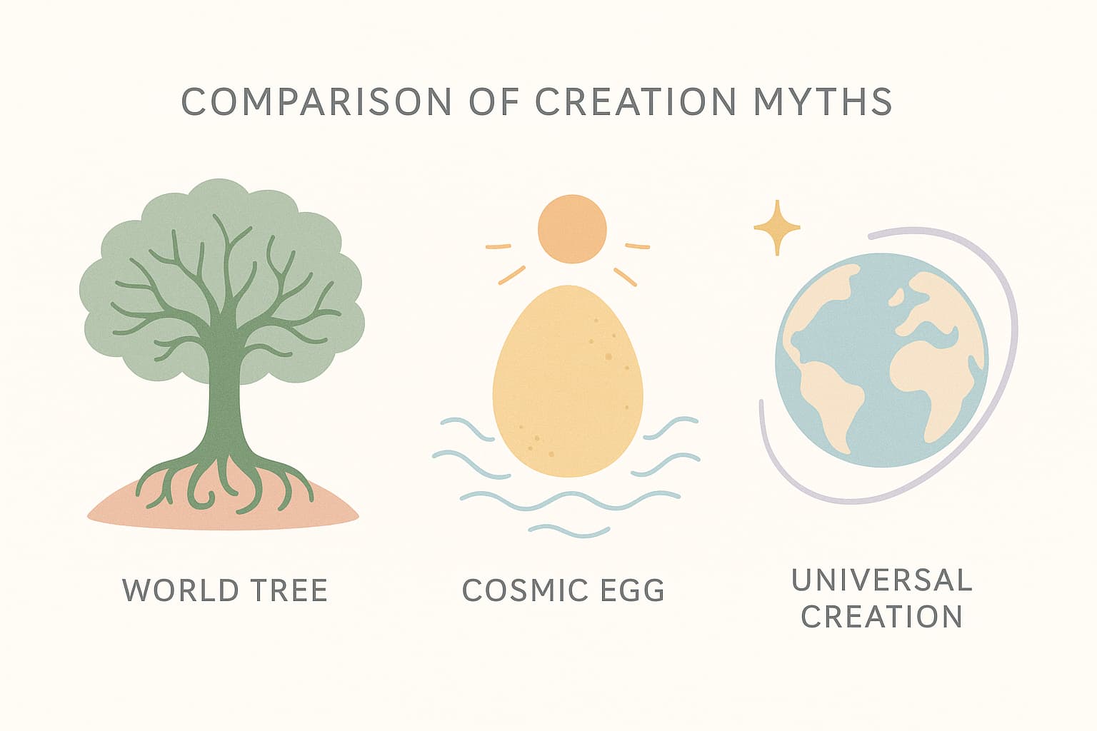 Schöpfungsmythen verschiedener Kulturen im Vergleich