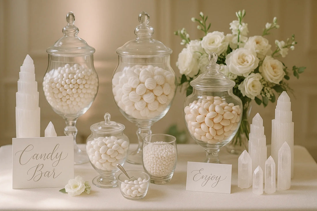 Candy Bar mit Kristallakzenten – Eleganz, Genuss & Fotomagie