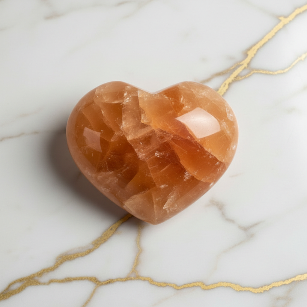 Calcit Herz – Liebe, Harmonie & emotionale Balance CrystalScents