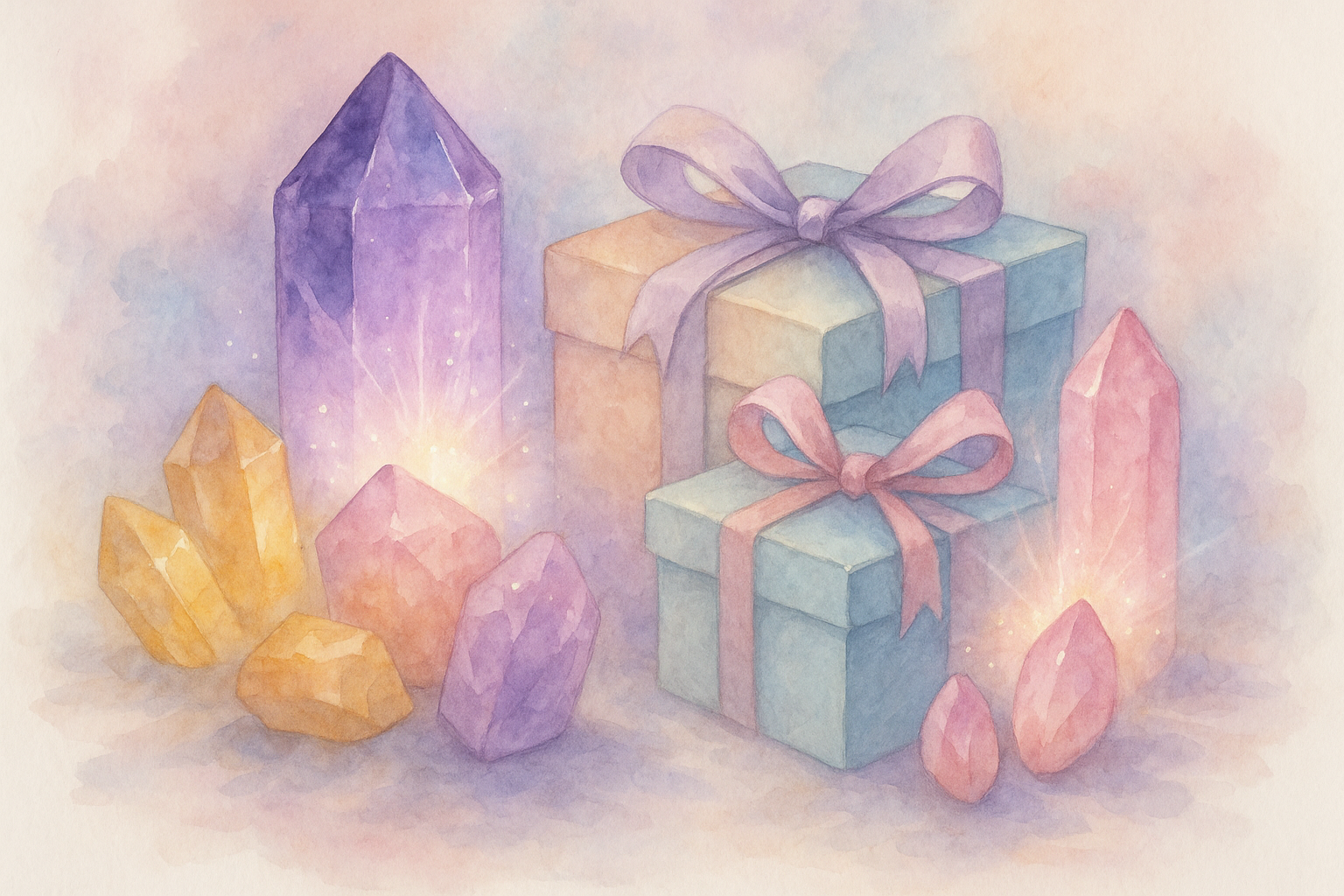 Geschenke energetisch aufladen – Kristalle bewusst einsetzen